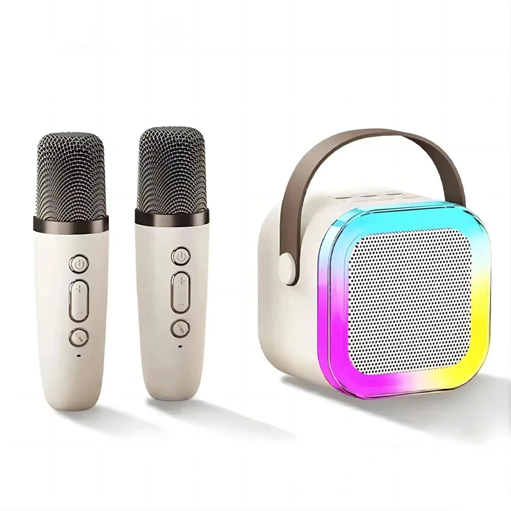 Портативна bluetooth караоке колонка з двома мікрофонамиП